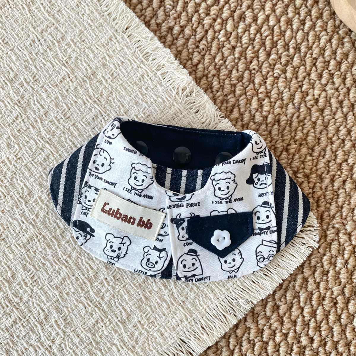 Gentleman Tweed Vest Pet Bib Sewing Pattern PDF | Dog Bandana & Cat Scarf Digital Download | XXS–5XL Sizes | Print at Home