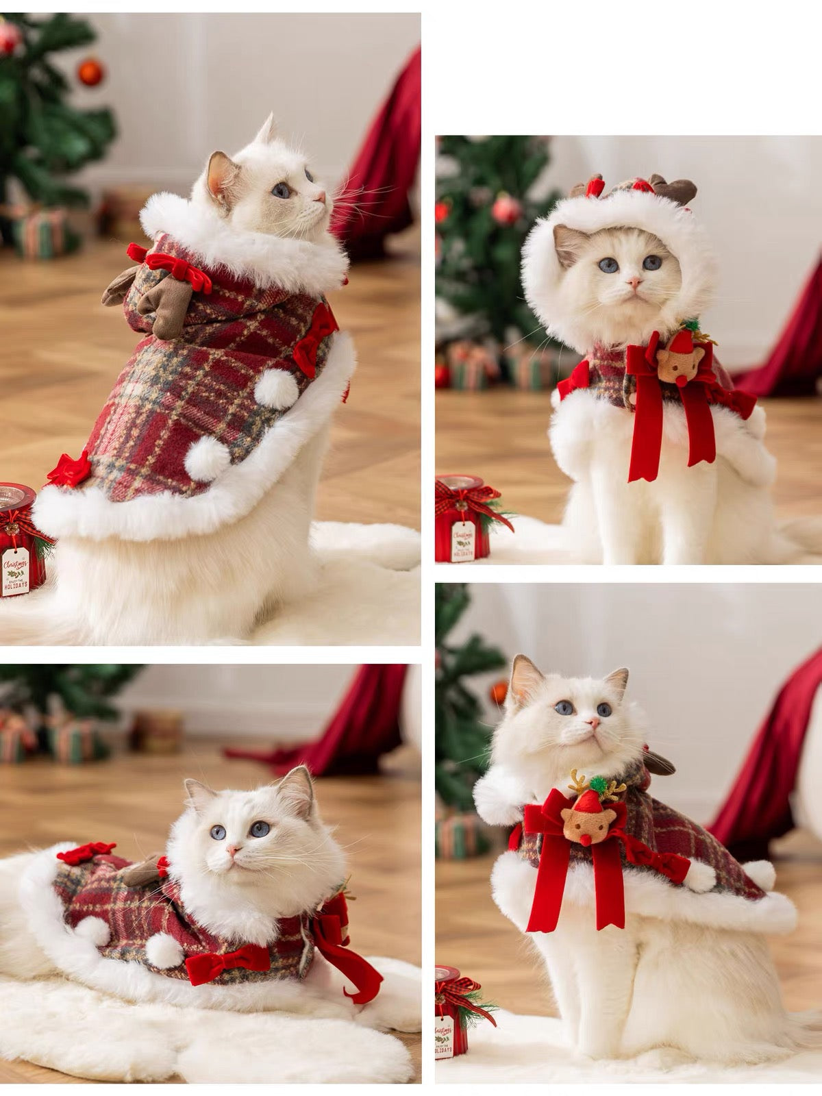 Pet Hooded Cape PDF Sewing Pattern, 7 Sizes S–4XL, Inch & Pound Size Chart, A3 Printable, Step-by-Step Sewing Tutorial, Dog Cat Clothes Sewing Pattern