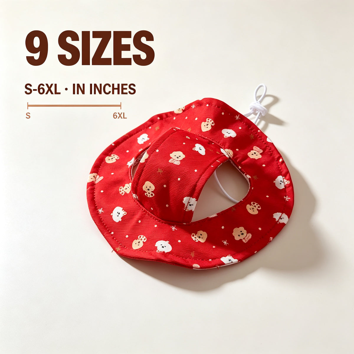 Pet Bucket Hat Sewing Pattern PDF with Sewing Tutorial & Guide — Erect-Ear & Floppy-Ear Styles | 9 Sizes (S–6XL) for Cats & Dogs