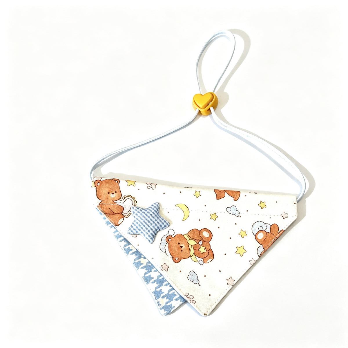 Cartoon Star & Bear Pet Bandana Sewing Pattern PDF | Dog & Cat Bandana Template | 9 Sizes XXS to XXXXL | All Breeds | Printable Instant Download
