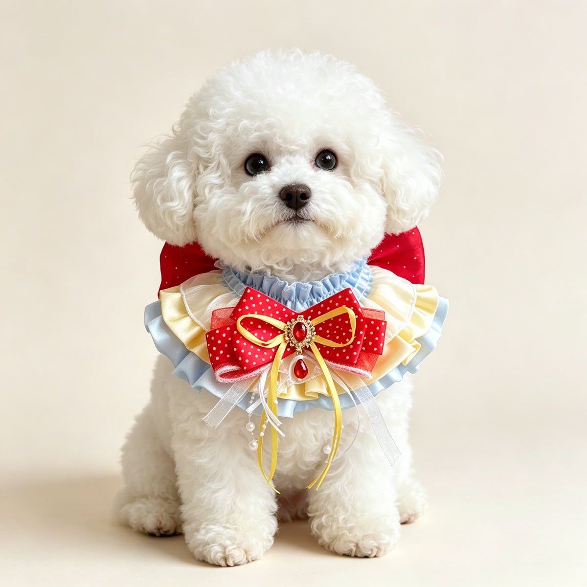 Cute Lace Stretch Pet Bib – Princess Neckerchief for Small Dogs & Cats